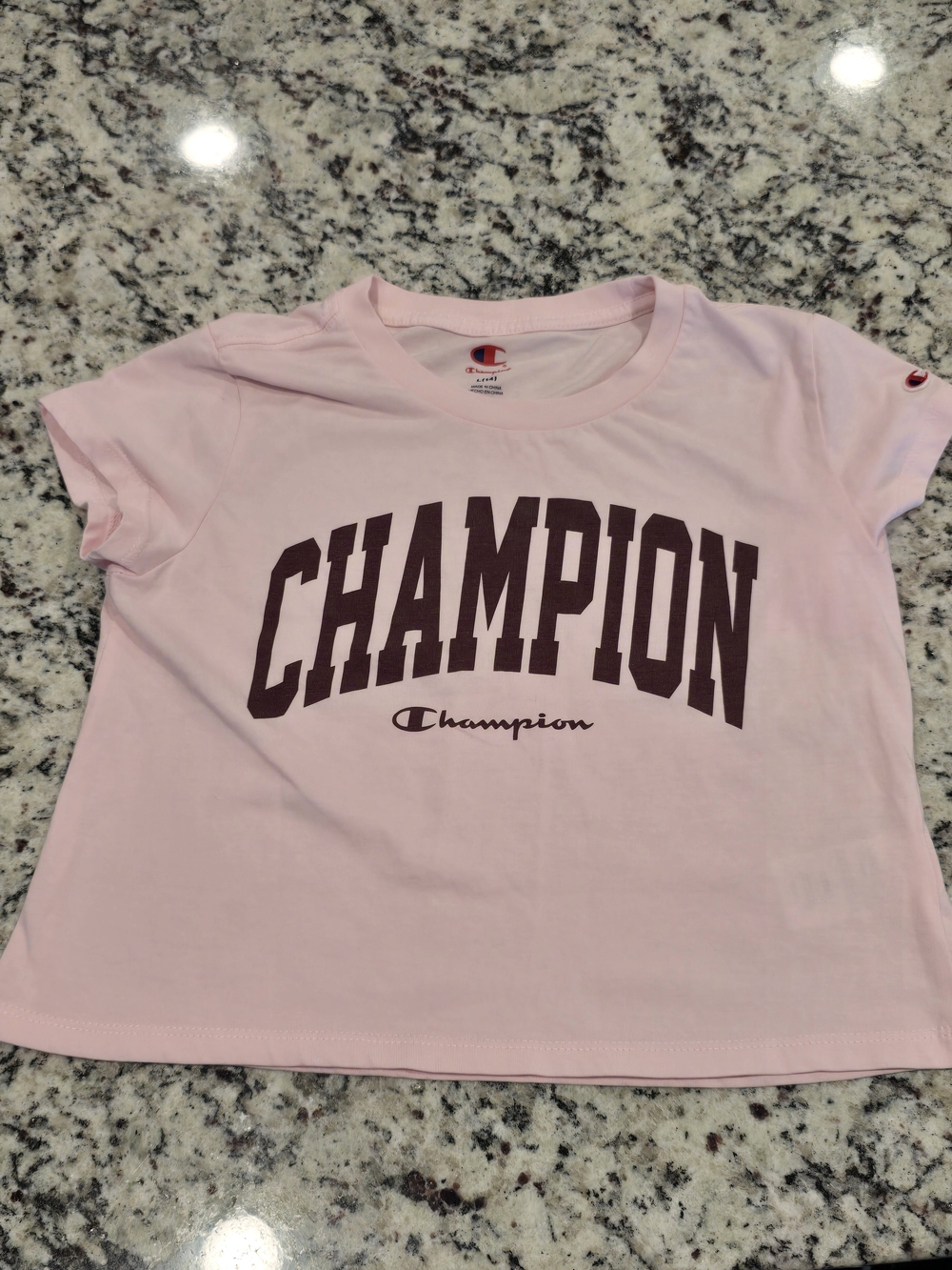 Champion Pink Short Sleeve Tee Size L